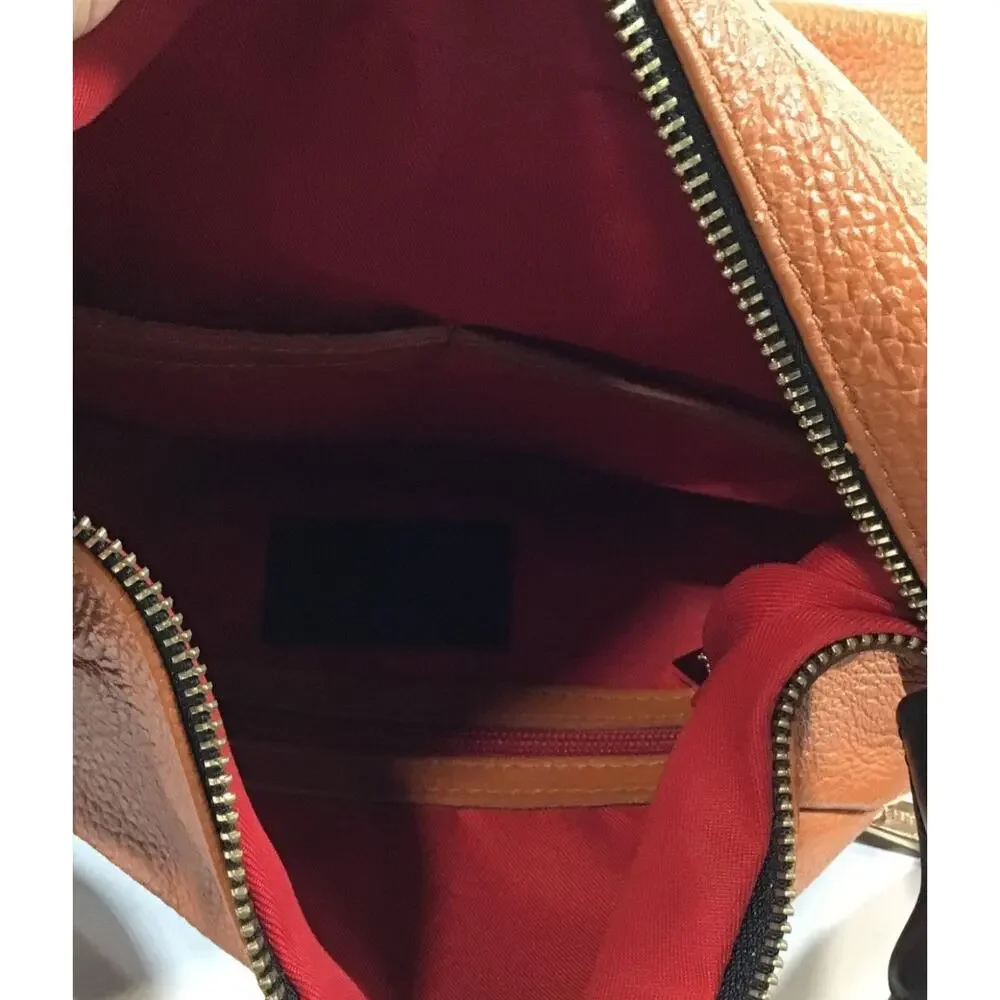 VALENTINA EUC ITALIAN LEATHER CONVERTIBLE BACKPACK SHOULDER BAG